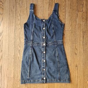 Threadbare Casual Blue Denim Mini Dress Size 4